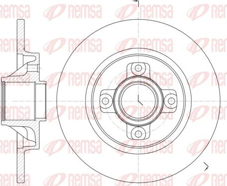 Remsa 61058.00 - Disque de frein cwaw.fr