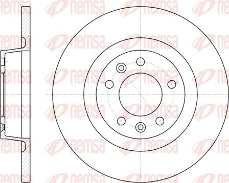 Remsa 61053.00 - Disque de frein cwaw.fr