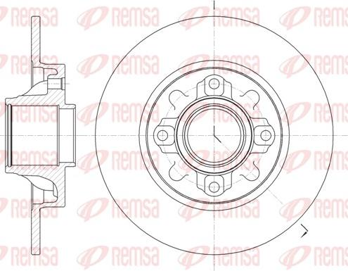 Remsa 61060.00 - Disque de frein cwaw.fr