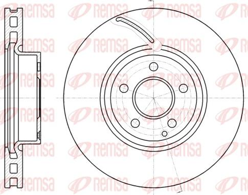 Remsa 61067.10 - Disque de frein cwaw.fr