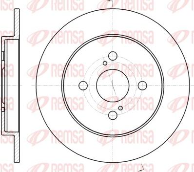 Remsa 61004.00 - Disque de frein cwaw.fr