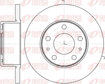 Remsa 61008.00 - Disque de frein cwaw.fr