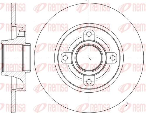 Remsa 61014.00 - Disque de frein cwaw.fr