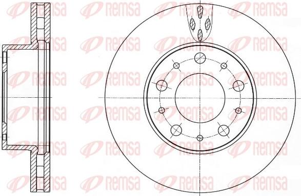 Remsa 61015.10 - Disque de frein cwaw.fr