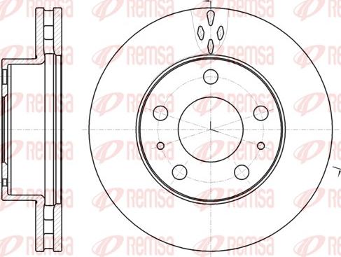 Remsa 61016.10 - Disque de frein cwaw.fr