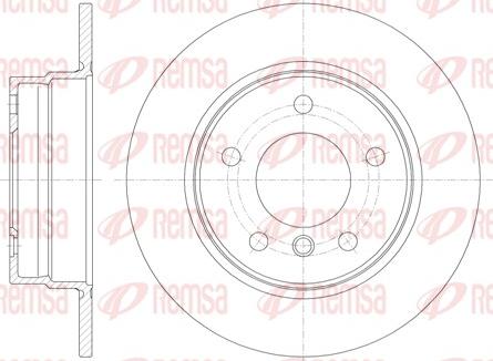 Remsa 61013.00 - Disque de frein cwaw.fr