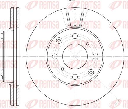 Remsa 6108.10 - Disque de frein cwaw.fr