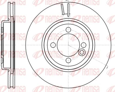 Remsa 61081.10 - Disque de frein cwaw.fr