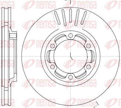 Remsa 61083.10 - Disque de frein cwaw.fr