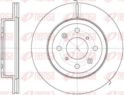 Remsa 61038.10 - Disque de frein cwaw.fr