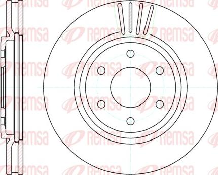 Remsa 61037.10 - Disque de frein cwaw.fr