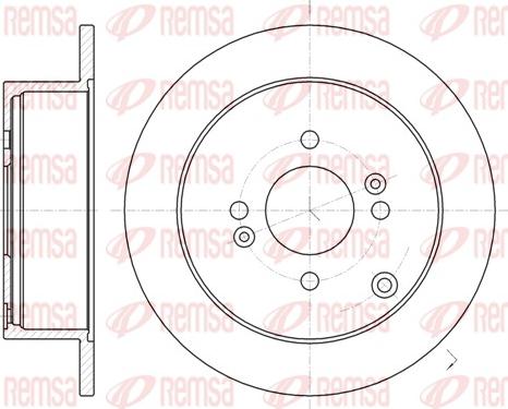 Remsa 61024.00 - Disque de frein cwaw.fr