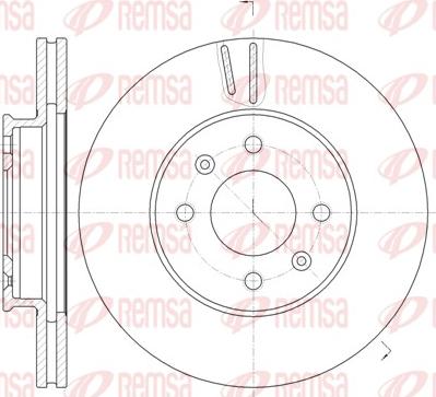 Remsa 61023.10 - Disque de frein cwaw.fr