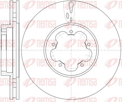 Remsa 61022.10 - Disque de frein cwaw.fr