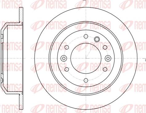 Remsa 61027.00 - Disque de frein cwaw.fr