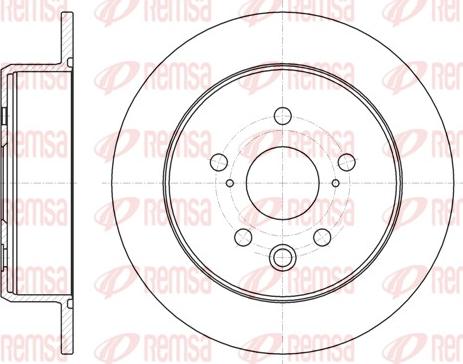 Remsa 61075.00 - Disque de frein cwaw.fr