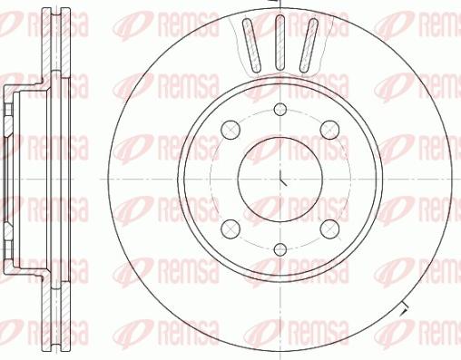 Remsa 6107.10 - Disque de frein cwaw.fr