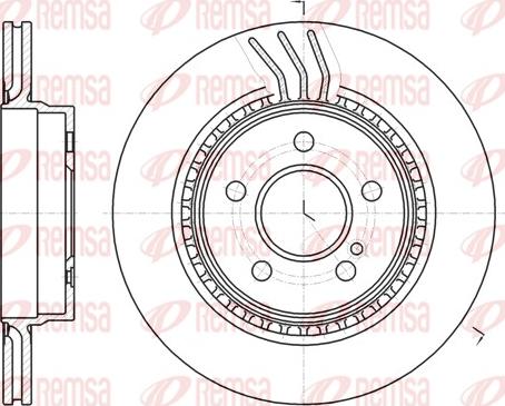 Remsa 61071.10 - Disque de frein cwaw.fr