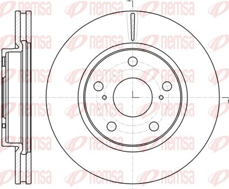 Remsa 61077.10 - Disque de frein cwaw.fr