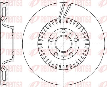 Remsa 61154.10 - Disque de frein cwaw.fr