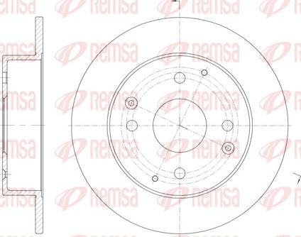 Remsa 61156.00 - Disque de frein cwaw.fr