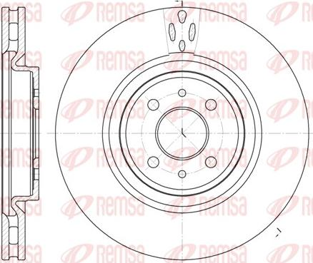 Remsa 61151.10 - Disque de frein cwaw.fr