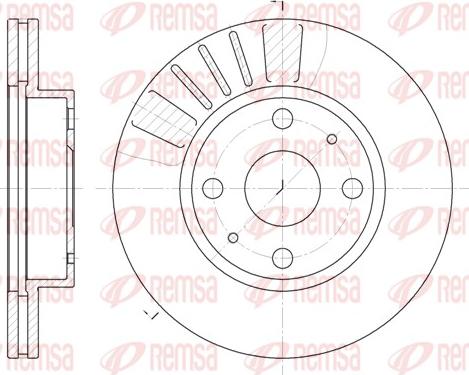 Remsa 6116.10 - Disque de frein cwaw.fr