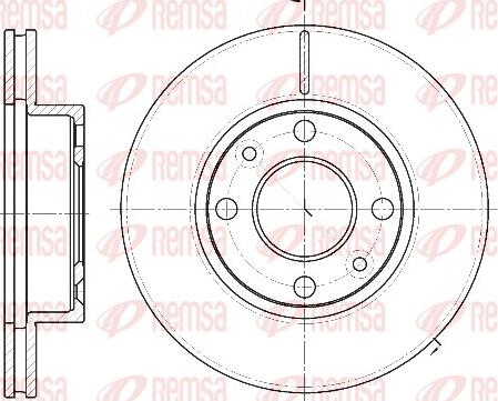 Remsa 61162.10 - Disque de frein cwaw.fr