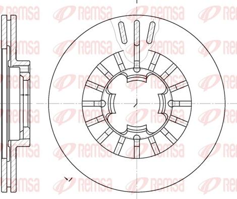 Remsa 61109.10 - Disque de frein cwaw.fr