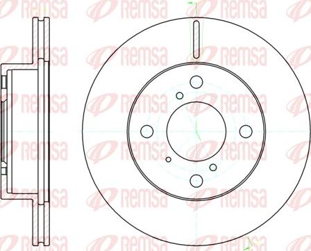 Remsa 61104.10 - Disque de frein cwaw.fr