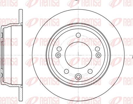 Remsa 61105.00 - Disque de frein cwaw.fr