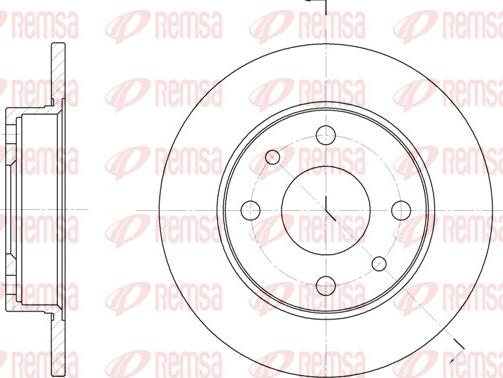 Remsa 6110.00 - Disque de frein cwaw.fr