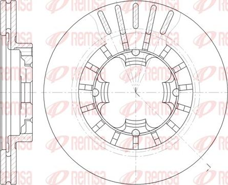 Remsa 61108.10 - Disque de frein cwaw.fr