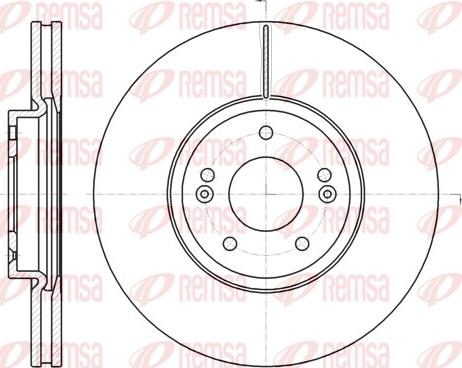 Remsa 61102.10 - Disque de frein cwaw.fr