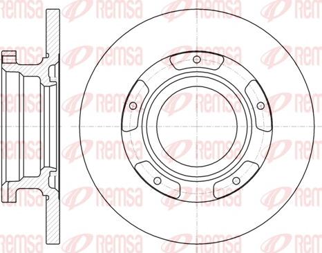 Remsa 61107.00 - Disque de frein cwaw.fr