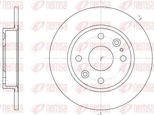 Remsa 61119.00 - Disque de frein cwaw.fr