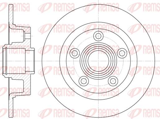 Remsa 61114.00 - Disque de frein cwaw.fr