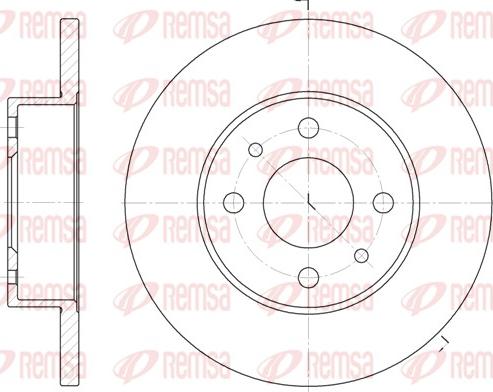 Remsa 6111.00 - Disque de frein cwaw.fr