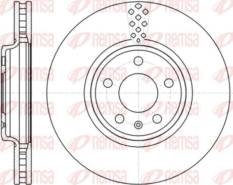 Remsa 61110.10 - Disque de frein cwaw.fr