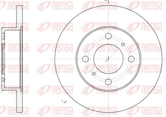 Remsa 61117.00 - Disque de frein cwaw.fr