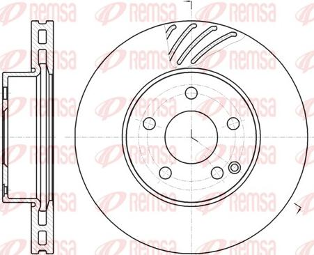 Remsa 61184.10 - Disque de frein cwaw.fr