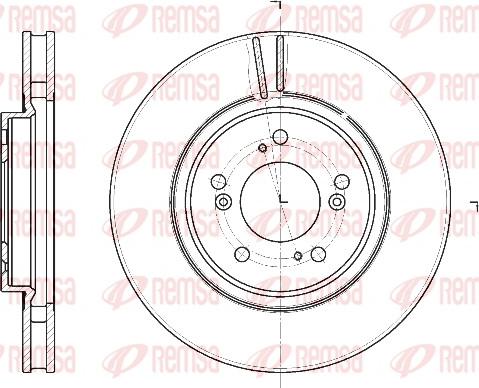 Remsa 61129.10 - Disque de frein cwaw.fr