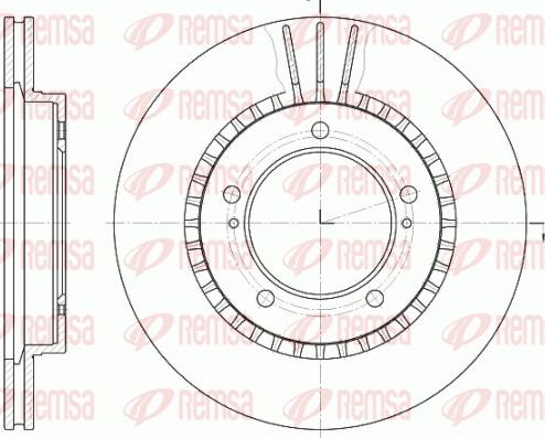 Remsa 61125.10 - Disque de frein cwaw.fr