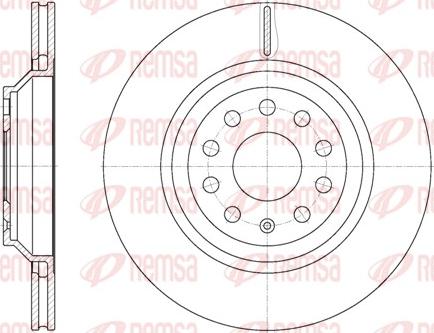 Remsa 61172.10 - Disque de frein cwaw.fr