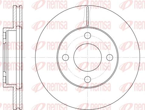 Remsa 6185.10 - Disque de frein cwaw.fr