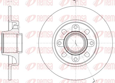 Remsa 61865.00 - Disque de frein cwaw.fr