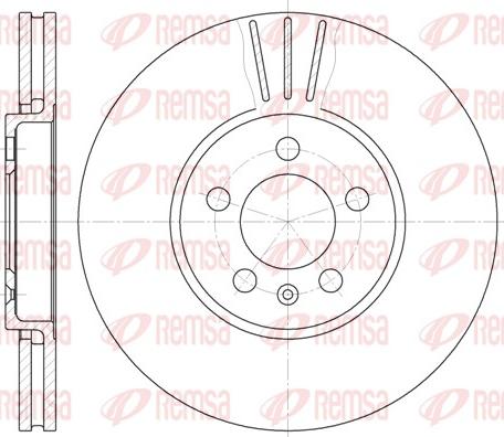 Remsa 61860.10 - Disque de frein cwaw.fr