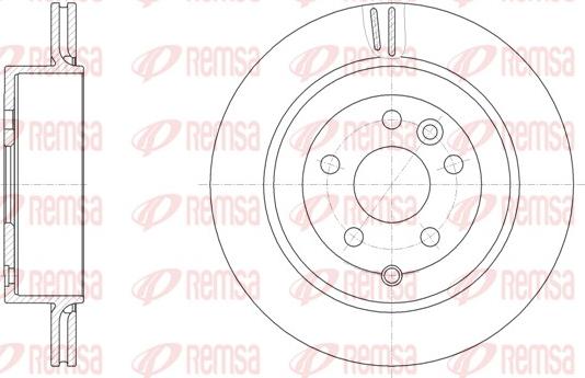 Remsa 61868.10 - Disque de frein cwaw.fr