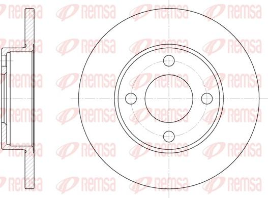 Remsa 6181.00 - Disque de frein cwaw.fr