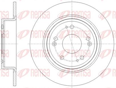 Remsa 61811.00 - Disque de frein cwaw.fr